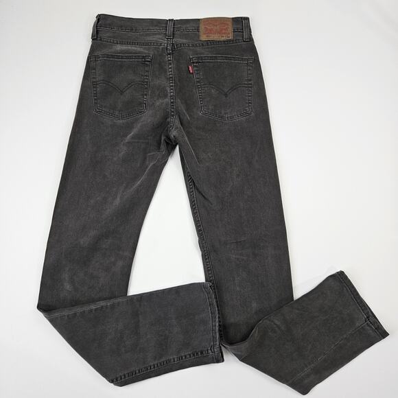 Levi's 513 Jeans Men's 29x32 Skinny Fit‎ Gray Dark Wash Comfort Stretch Casual - Picture 2 of 9